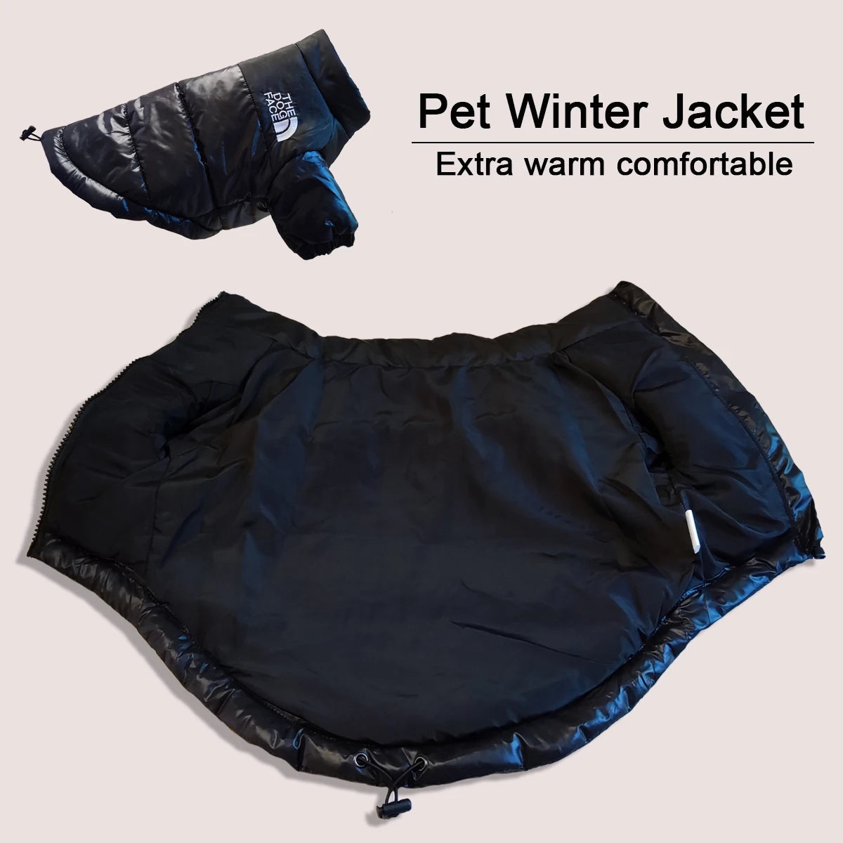 Windproof Dog Puffer Jacket