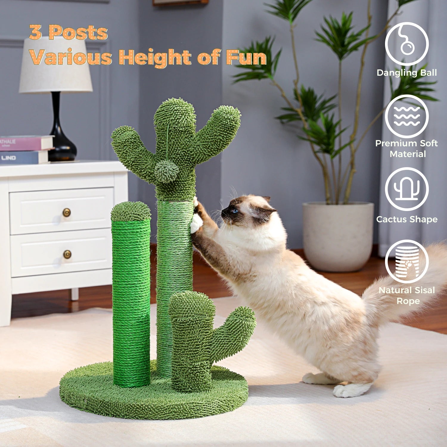 Cactus Cat Scratch Post