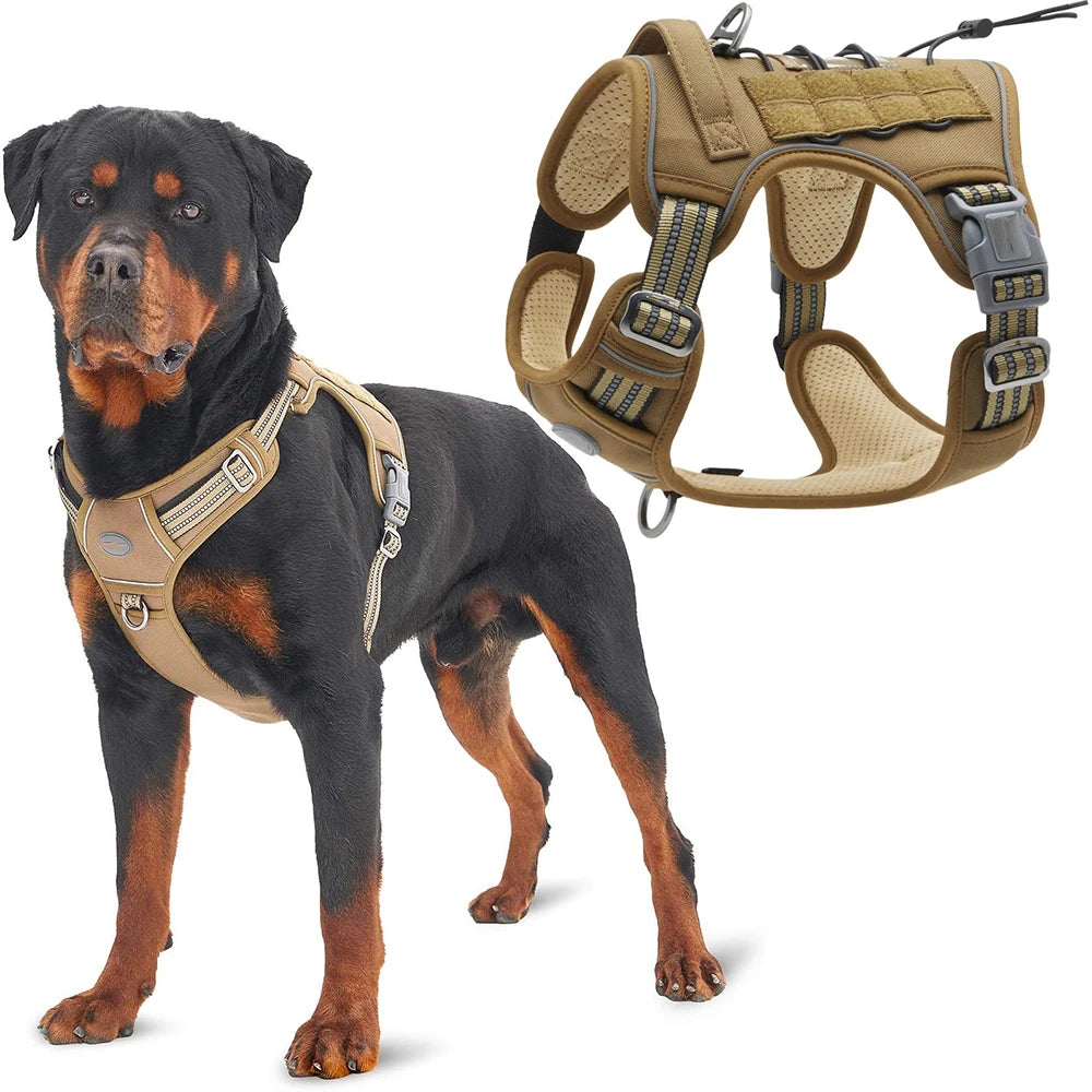 Reflective Tactical Dog Harness