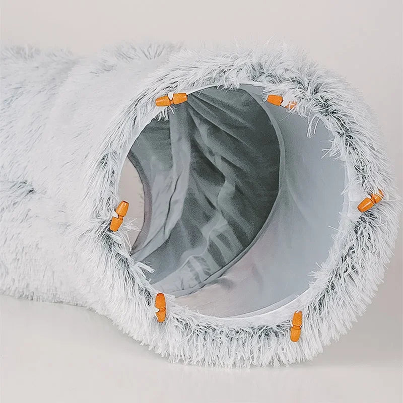 Plush 2 in 1 Cat Tunnel Bed