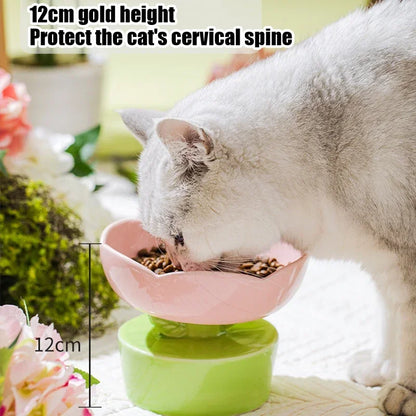 Ceramic Flower Pet Bowl