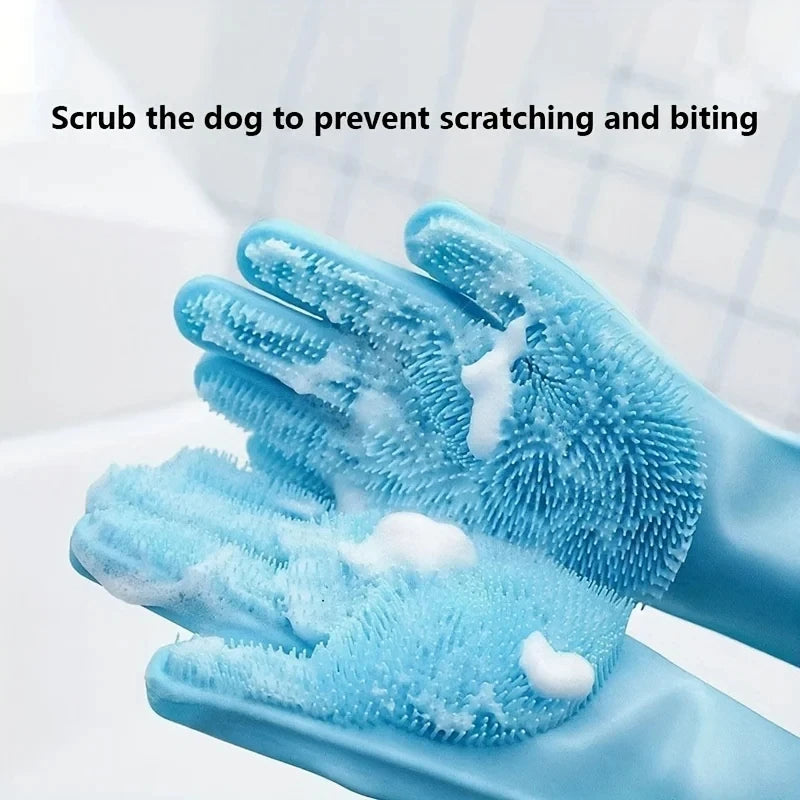 Silicone Pet Grooming Gloves