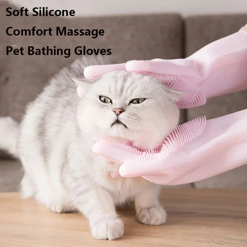 Silicone Pet Grooming Gloves