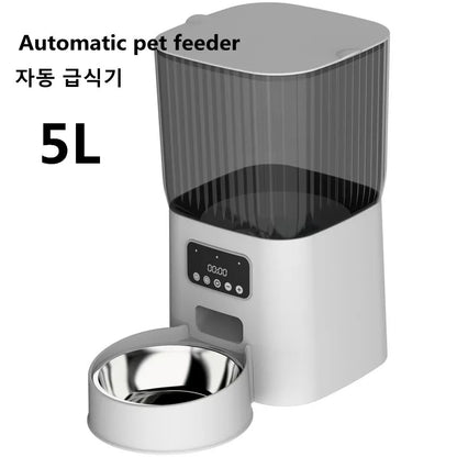 5L Automatic Feeders for Cats Dogs Auto Dispenser Timed Pet Feeder Cat Feeder Cat Automatic Meal Cat Bowl Comedouro Gato 고양이밥그릇