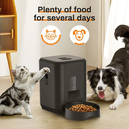 Petavista Automatic Pet Feeder Button / WiFi Version Auto Cat Food Dispenser Accessories Smart Control Pet Feeder For Cats Dog