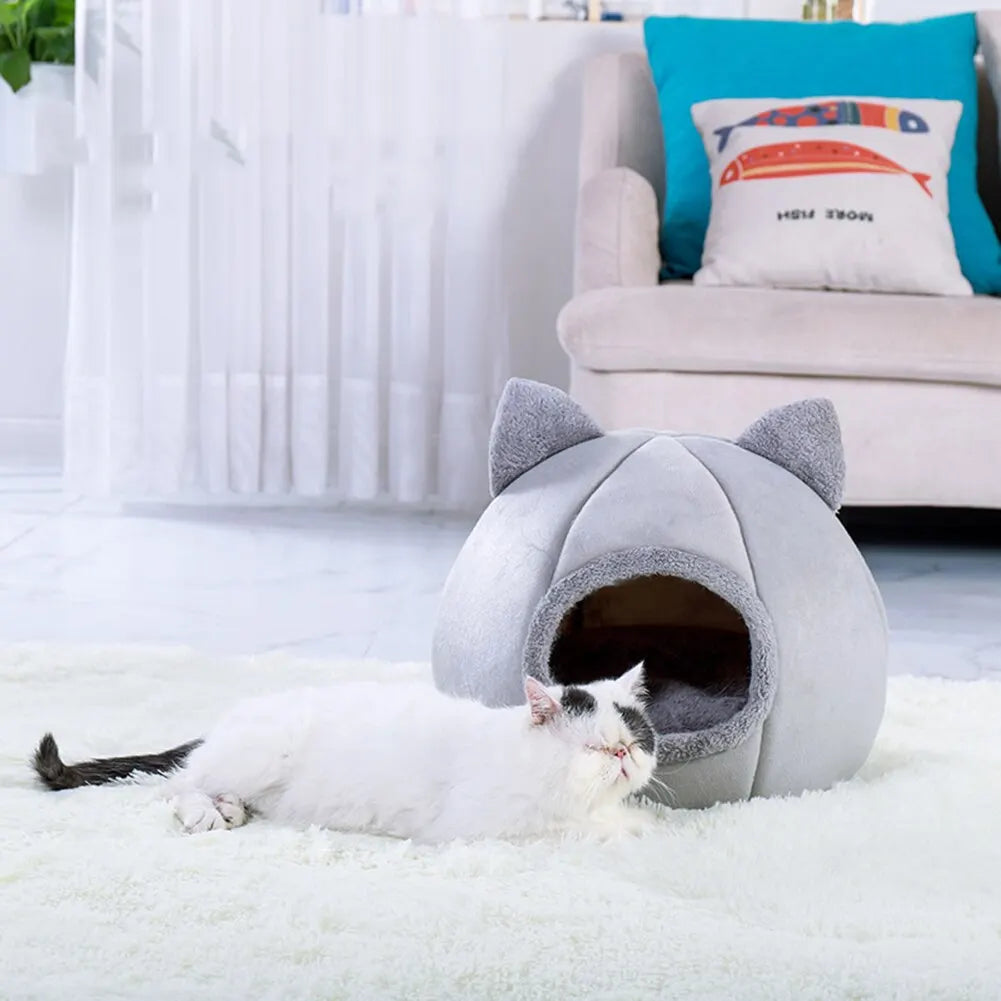 Cozy Cat Tent Cave Bed